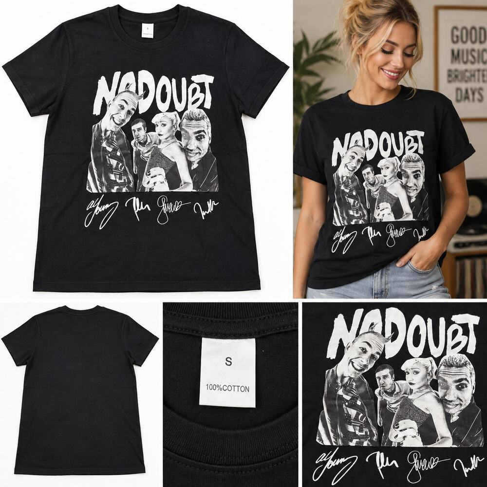 No Doubt Black Graphic Band T-Shirt – Size Small